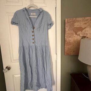 Urban Outfitters Sky Blue Midi Dress